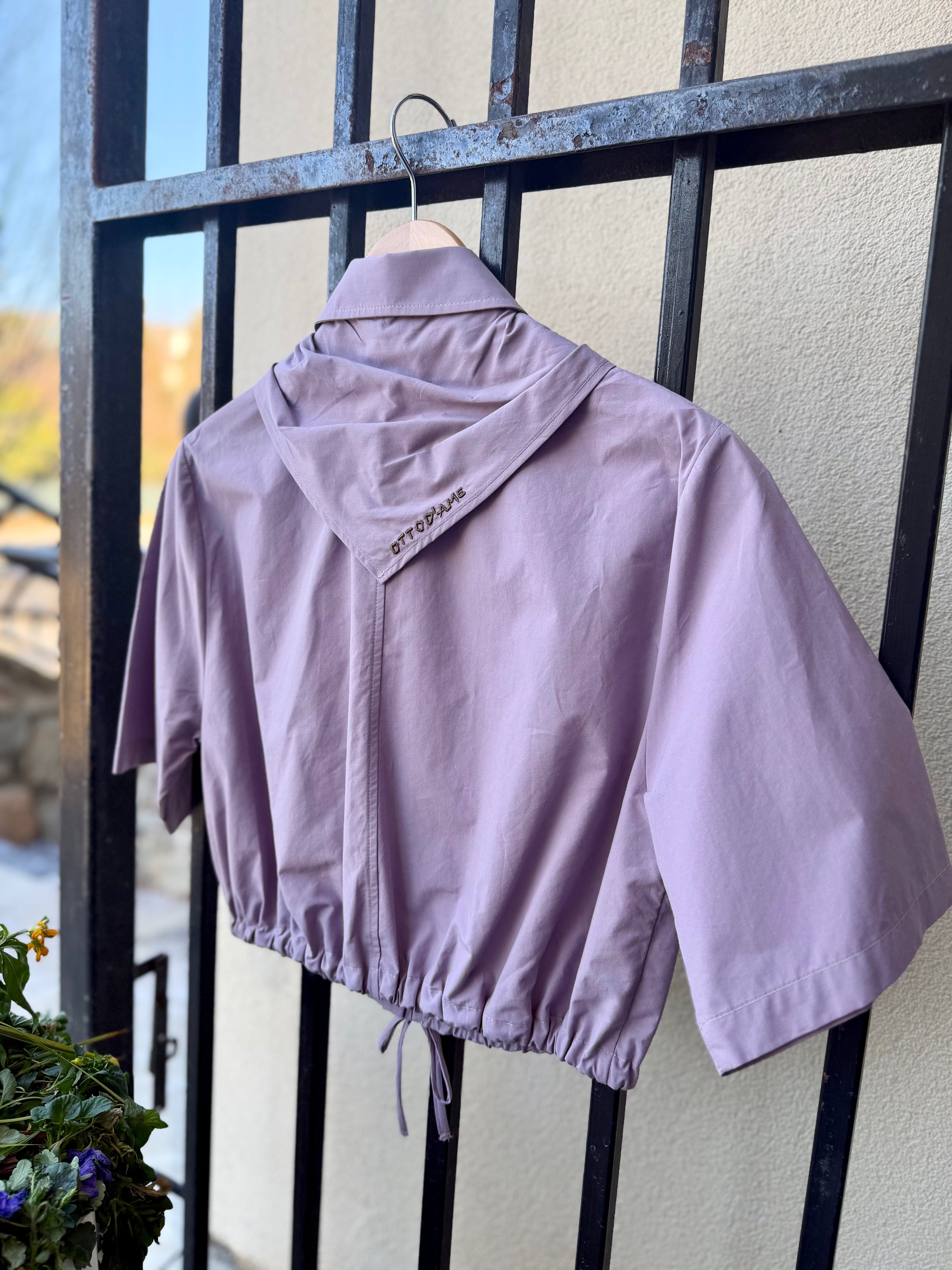 DC5232-ottod'ame-poplin-drawstring-waist-blouse-with-bandana-in-ametista-1