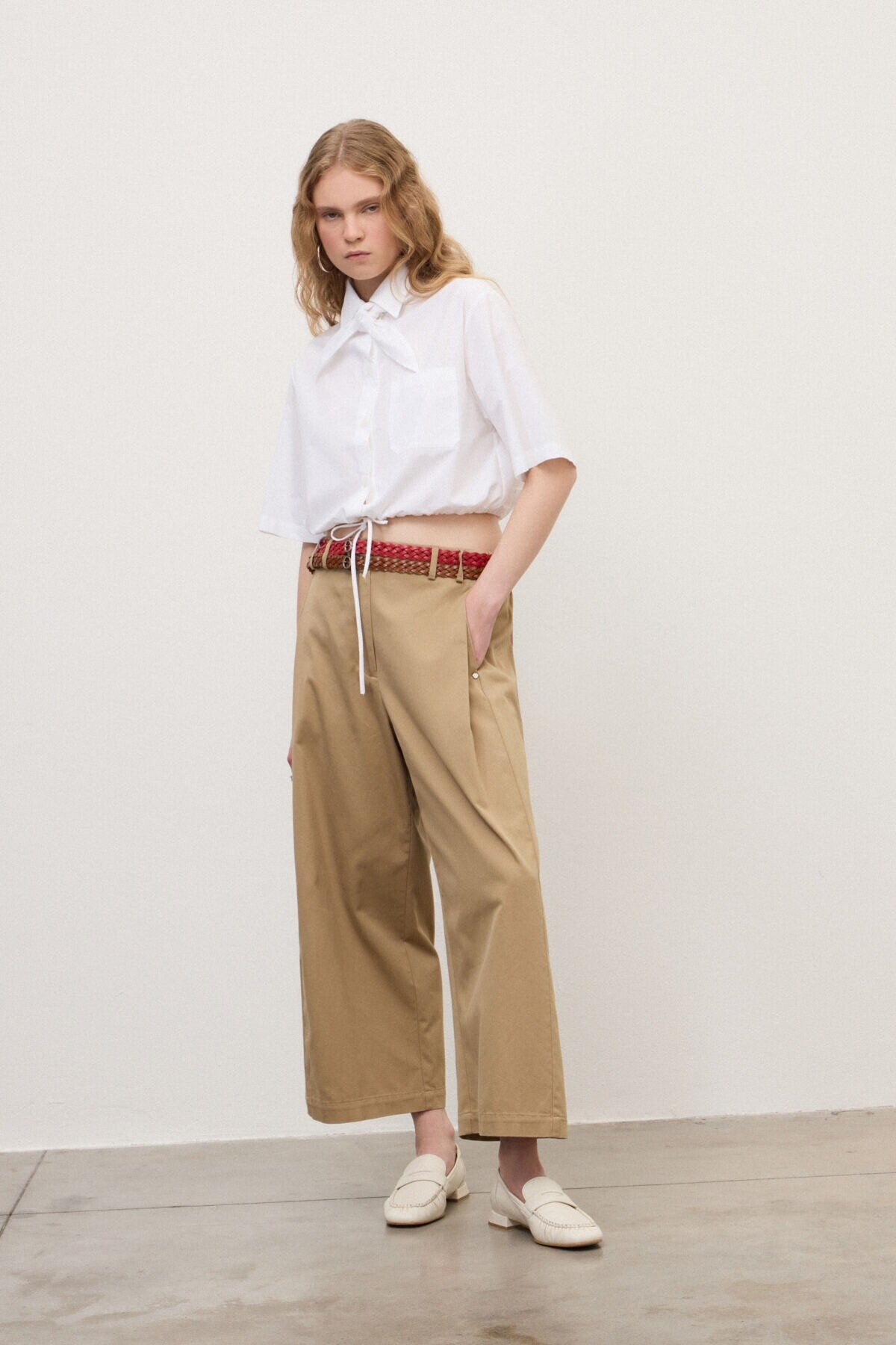 DC5232-ottod'ame-poplin-drawstring-waist-blouse-with-bandana-in-bianco-1