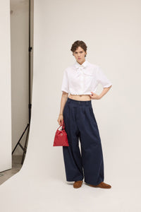 DC5232-ottod'ame-poplin-drawstring-waist-blouse-with-bandana-in-bianco-1