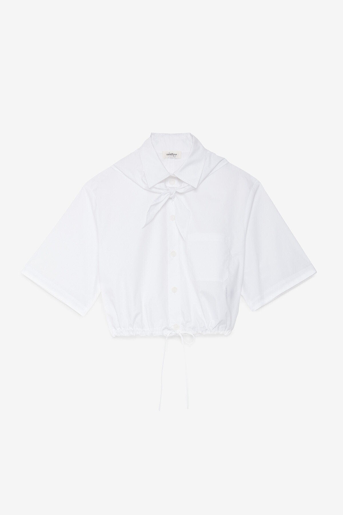 DC5232-ottod'ame-poplin-drawstring-waist-blouse-with-bandana-in-bianco-1