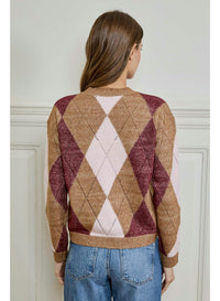 Rosemary Top in Fawn Combo