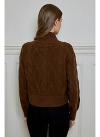 Evangeline Sweater Top in Espresso