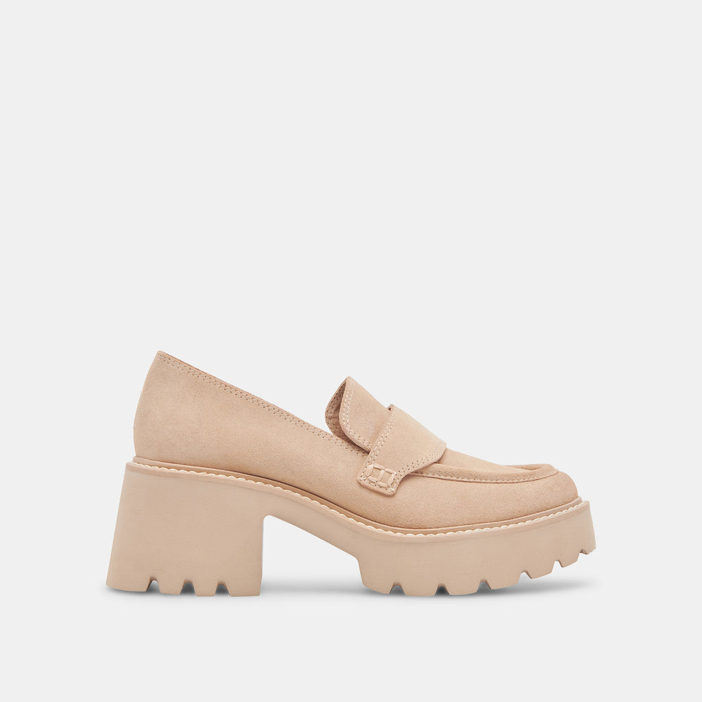 Halona Loafer in Dune Suede