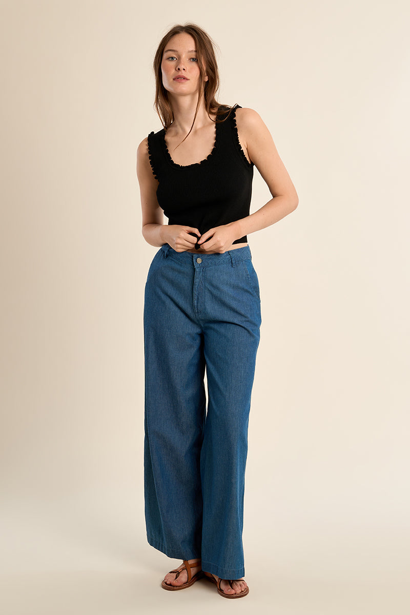 EF1577EP-molly-bracken-ruffle-trim-knit-tank-top-in-black-1