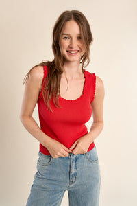 EF1577EP-molly-bracken-ruffle-trim-knit-tank-top-in-red-1
