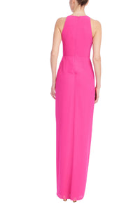 EG5133-badgley-mischka-sleeveless-v-neck-3D-rosette-ruffle-gown-in-magenta-1