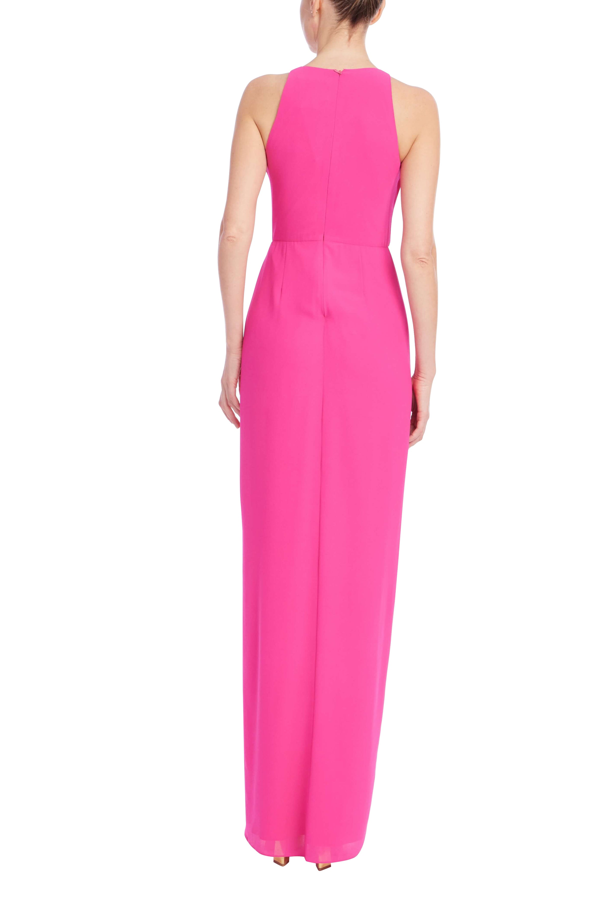 EG5133-badgley-mischka-sleeveless-v-neck-3D-rosette-ruffle-gown-in-magenta-1