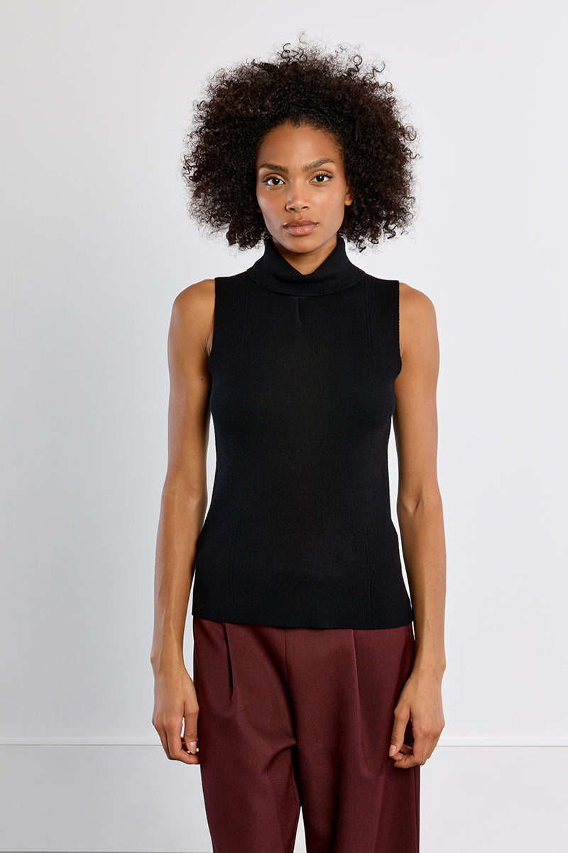EL926EN-Molly-Bracken-thin-turtleneck-knit-sweater-black-1
