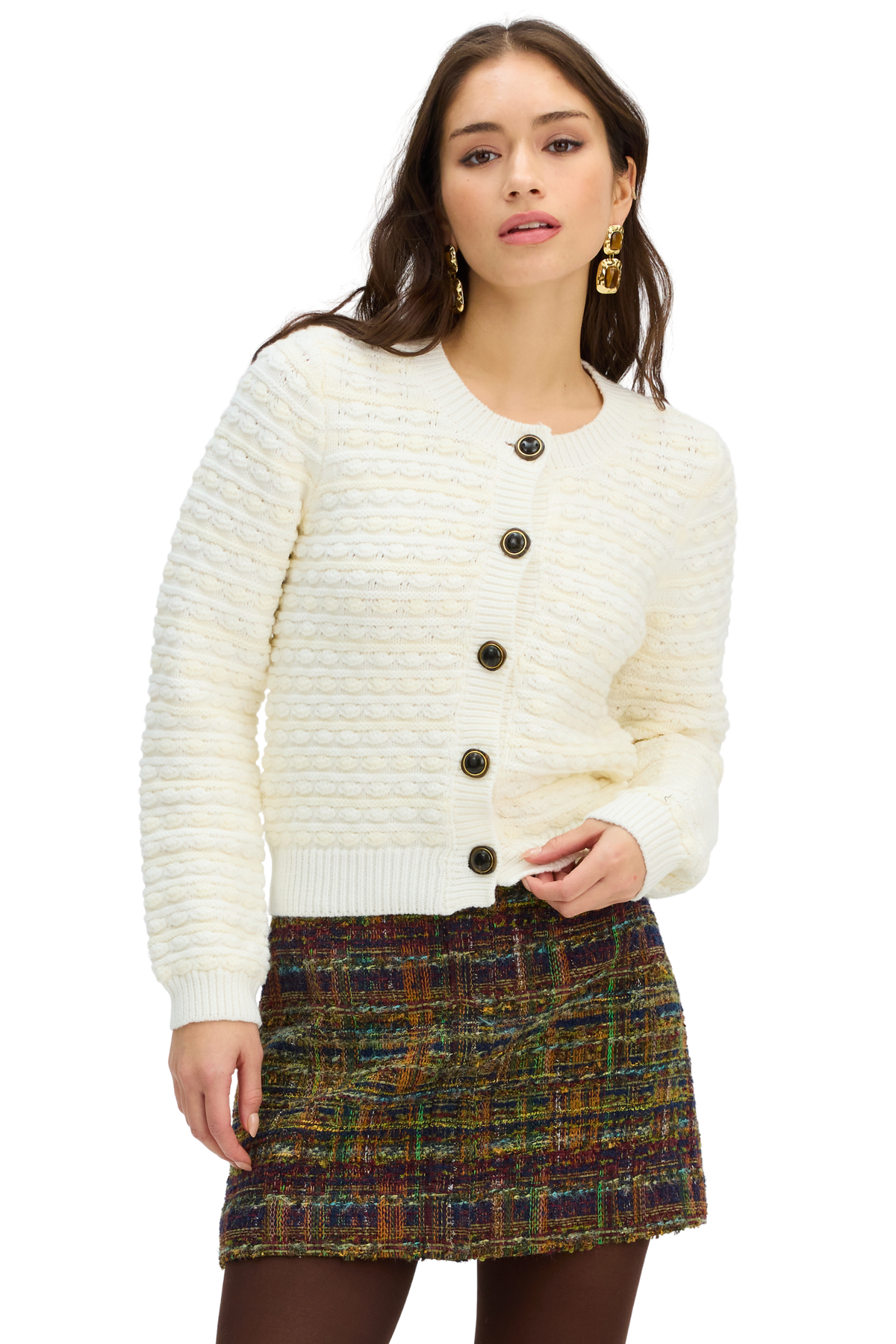 Rosie Skirt in Navy/Gold
