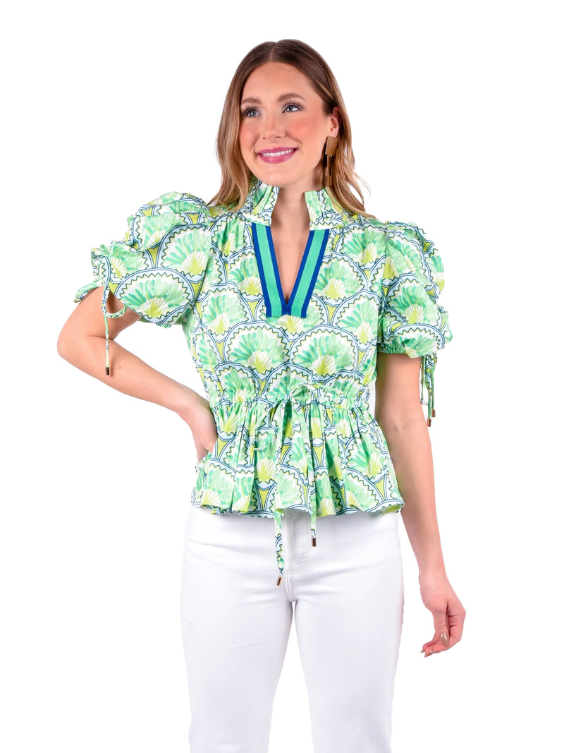 Posey Top in Deco Palm