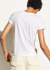 Essential Pima Cotton Crew Neck T-Shirt in Optic White