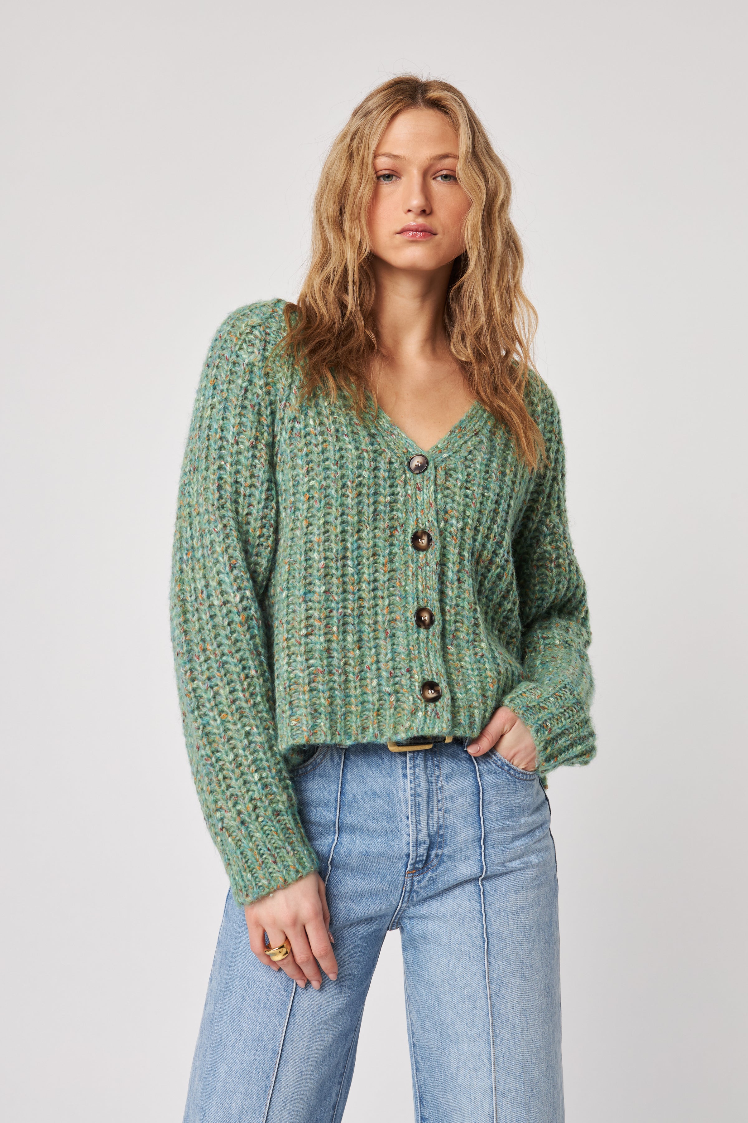 Hawkins Sweater in Sage Embers