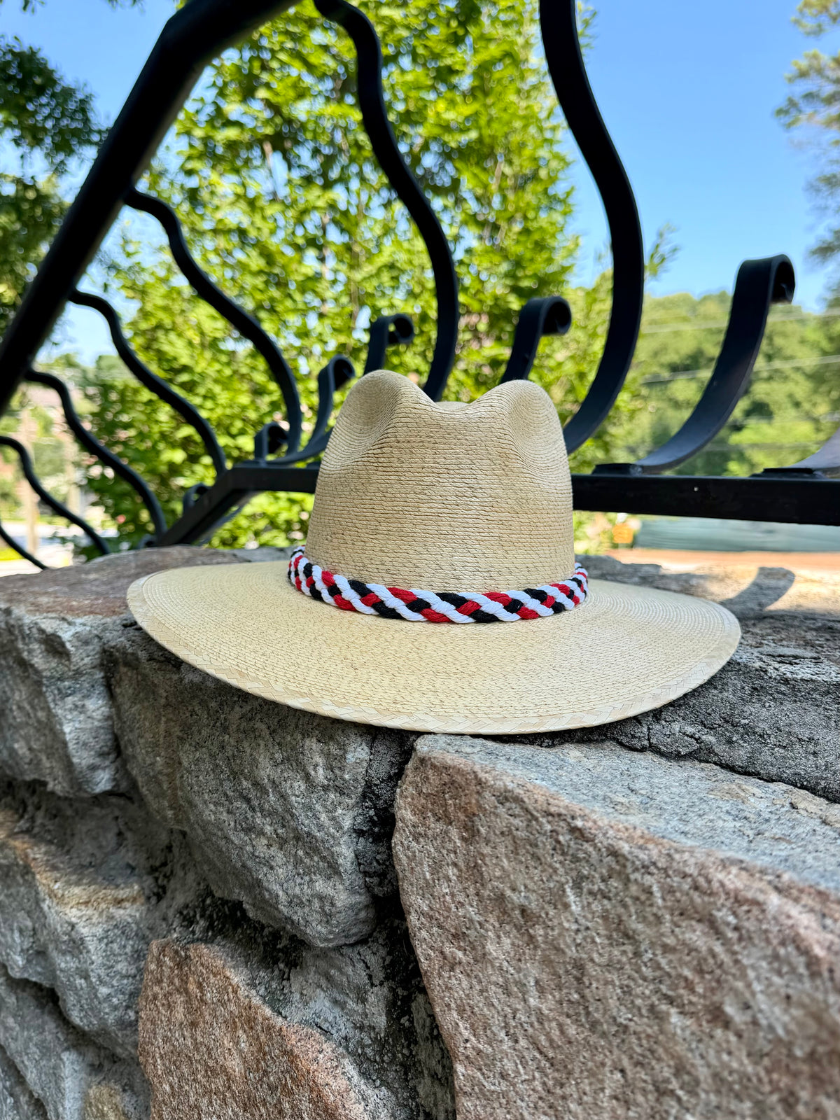 Georgia Double Paws Natural Palm Hat
