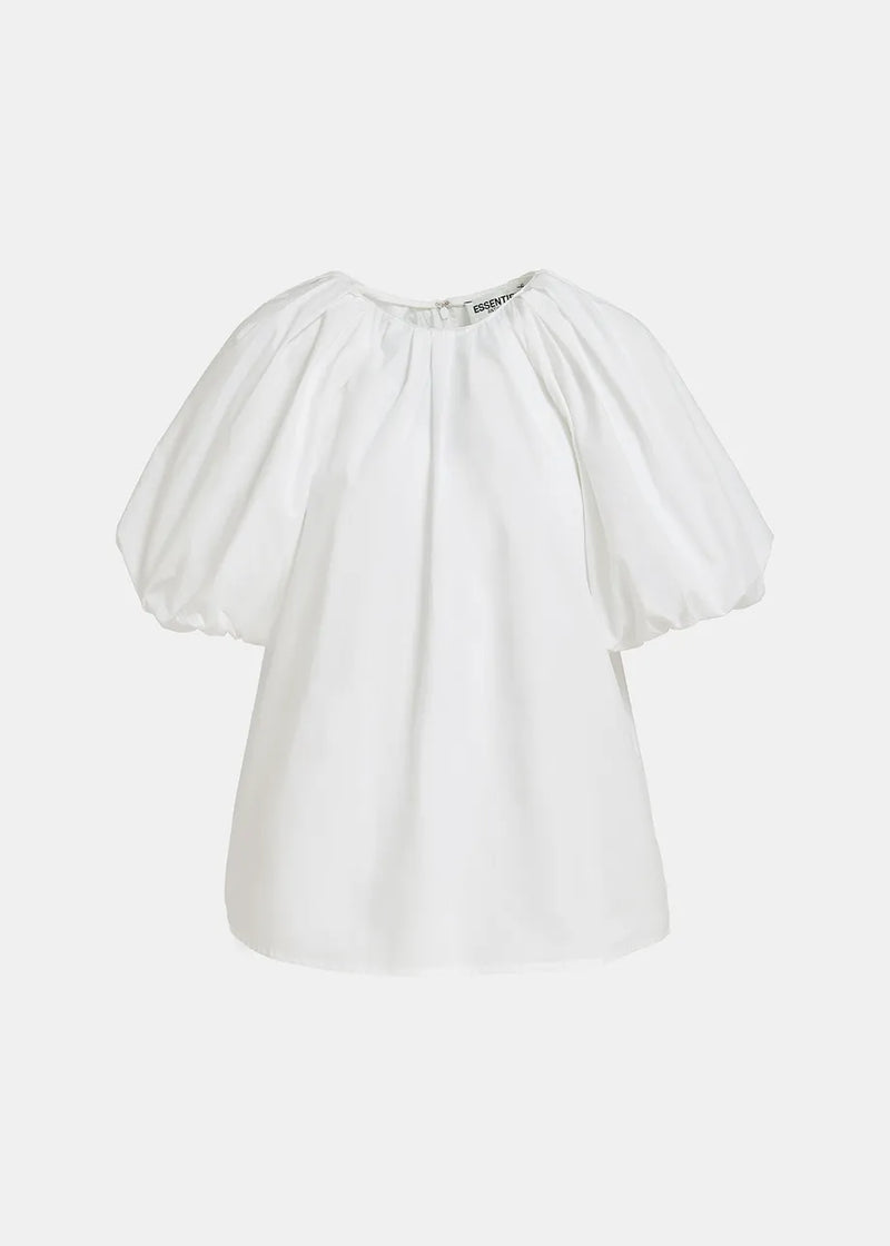 Fay Puff Sleeve Top in White