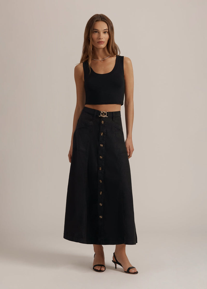 FGH7JB9529-favorite-daughter-lila-skirt-button-detail-belt-black-1