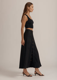 FGH7JB9529-favorite-daughter-lila-skirt-button-detail-belt-black-1