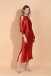 FW255K380-FW25B380-jessie-liu-satin-boat-neck-split-sleeve-blouse-assymetrical-hem-side-slit-slip-skirt-burnt-orange-1