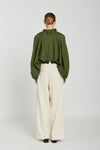 FW25CLABLO-v-de-vinister-clara-blouse-in-olive-1