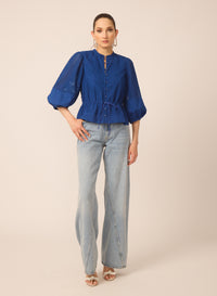 GF452CEV-gilner-farrar-iman-blouse-in-blue-eyelet-1