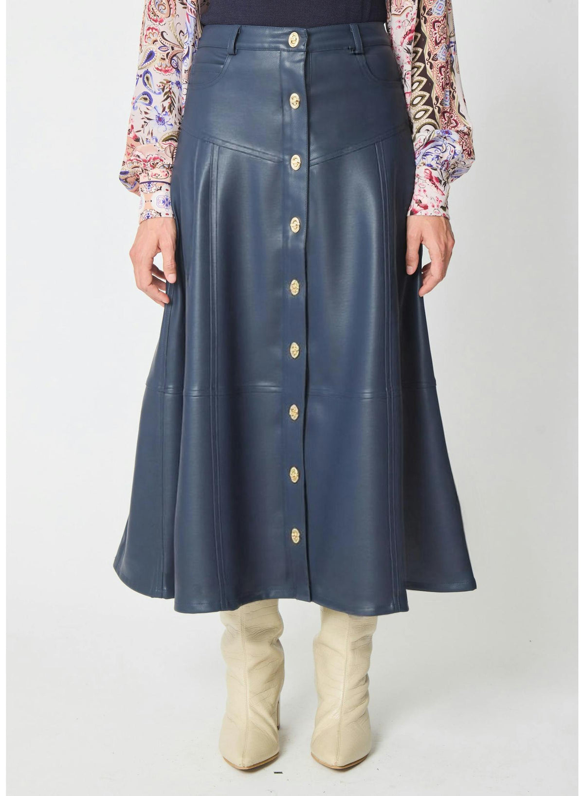 GF558FLE-gilner-farrar-elira-vegan-leather-skirt-in-navy-1