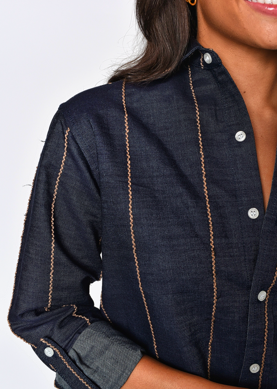 GFD-DENSTBR-emily-phillips-button-down-mini-dress-in-denim-brown-stripe-1