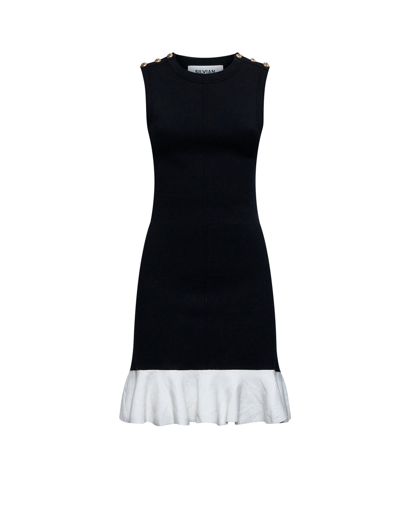 GPA25136VE-silvian-heach-sweater-dress-in-black-and-white-1