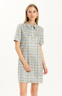 Casey Dress in Midnight/Ice/Smoke