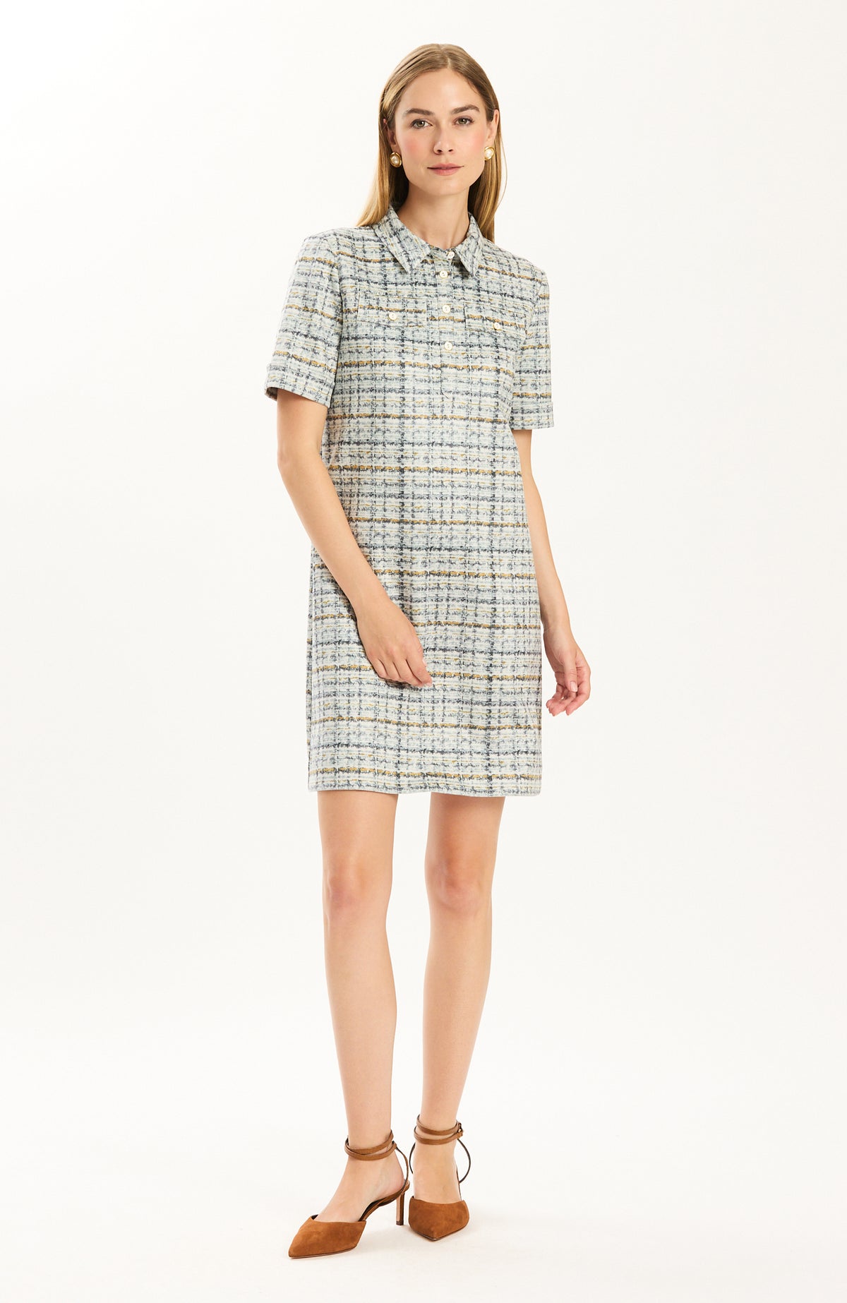 Casey Dress in Midnight/Ice/Smoke