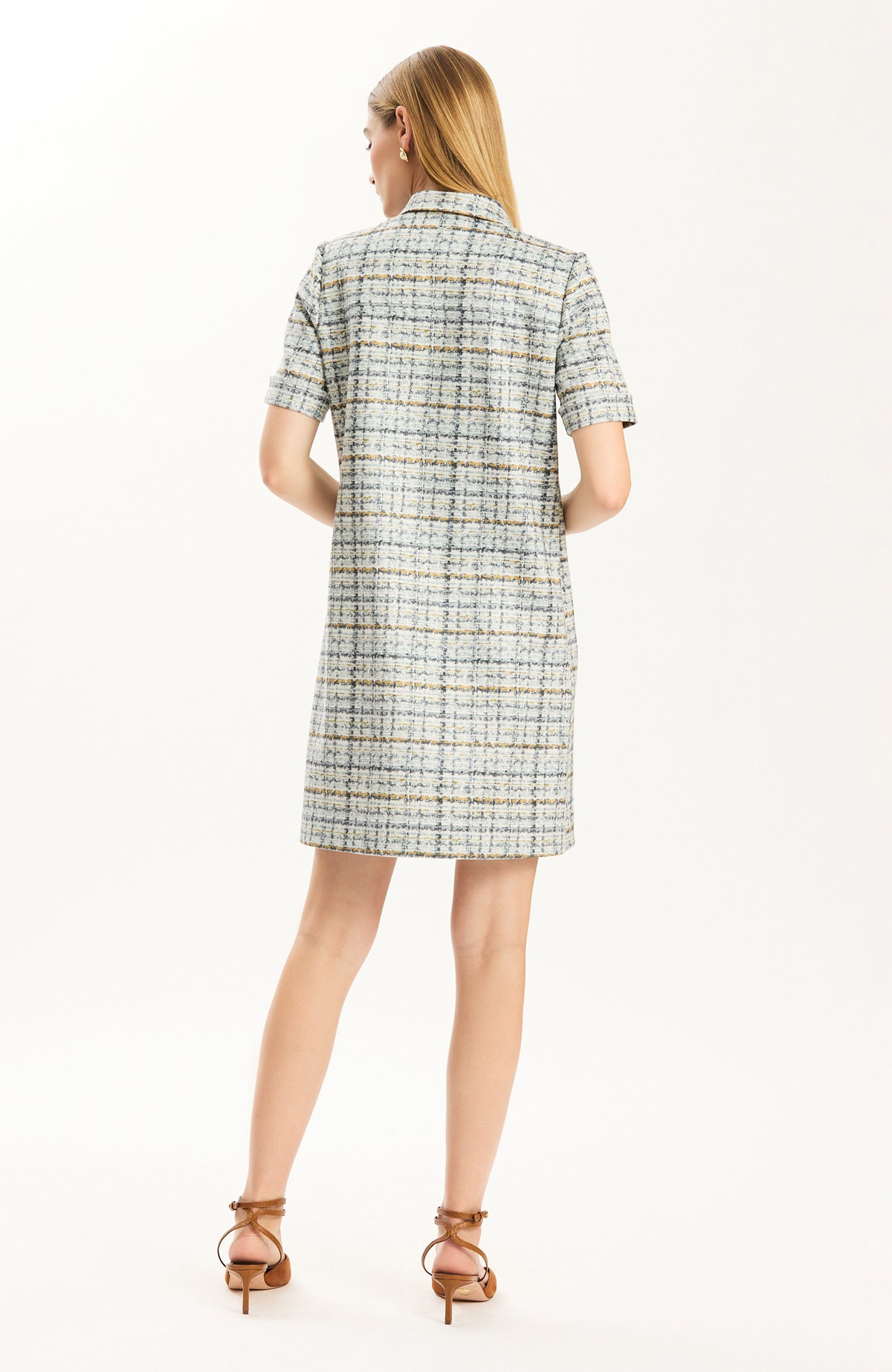 Casey Dress in Midnight/Ice/Smoke