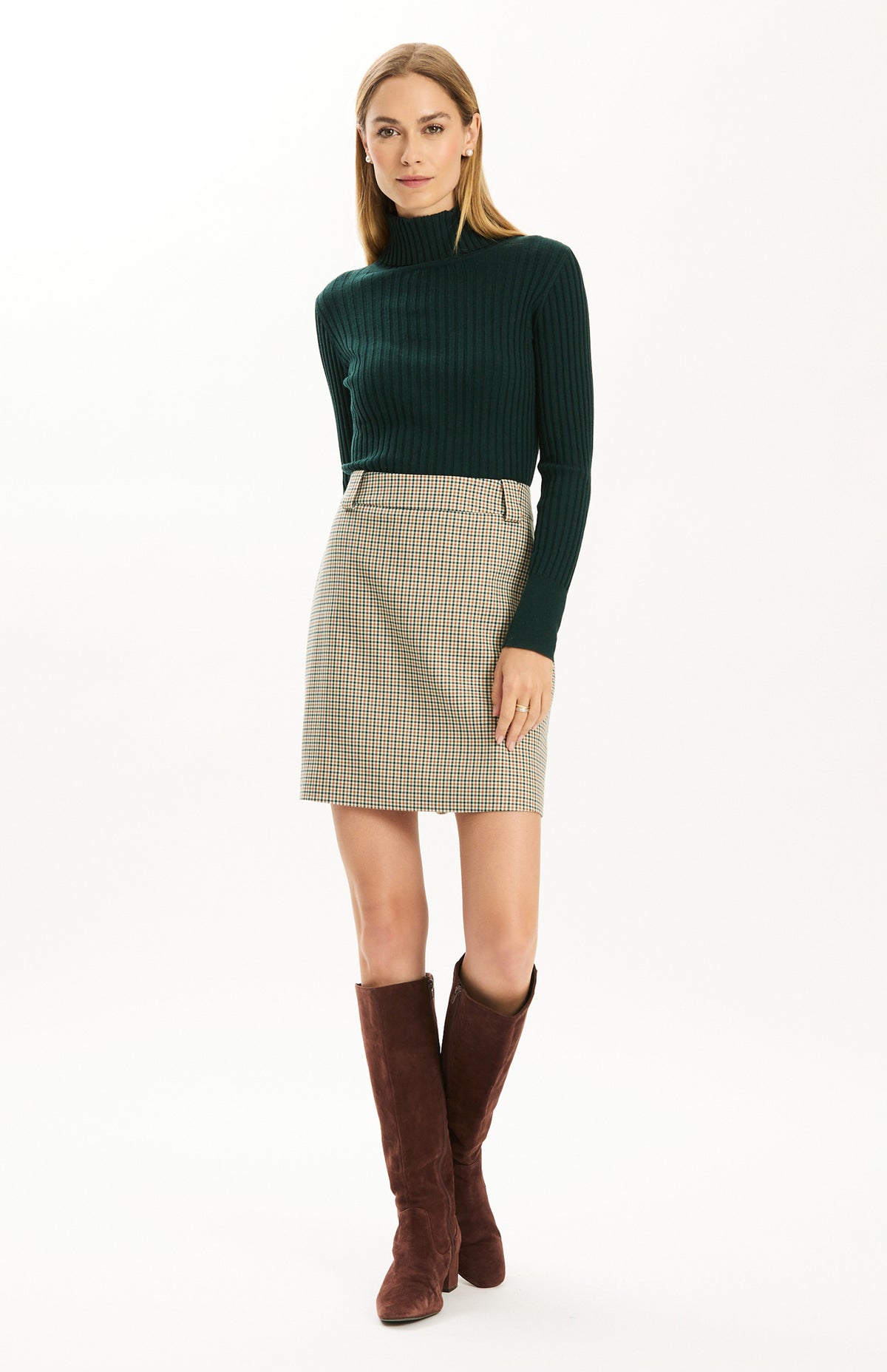 Twiggy Skirt in Iced Coffee