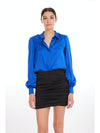 Maxwell Blouse in Cobalt