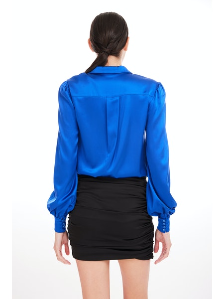 Maxwell Blouse in Cobalt