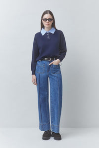 H26M01146-suncoo-paris-paulin-collared-top-in-bleu-nuit-1