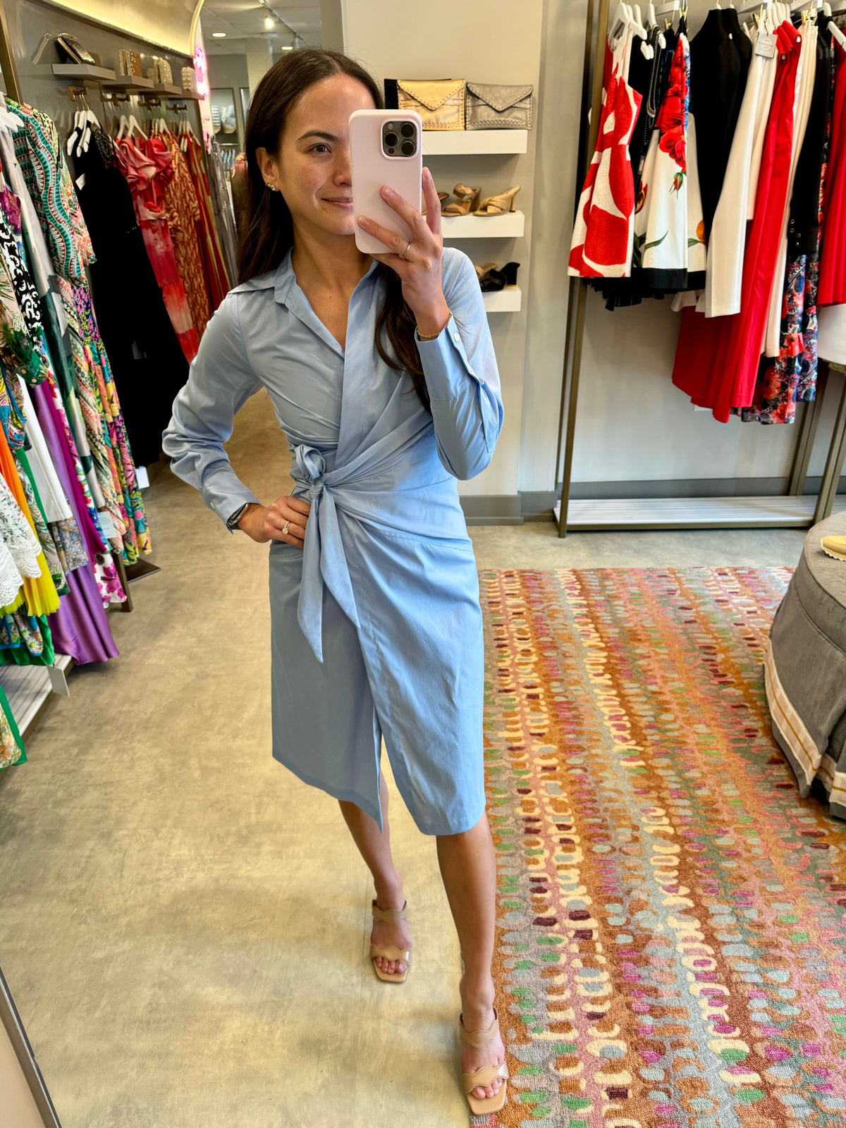 Marley Dress in French Blue