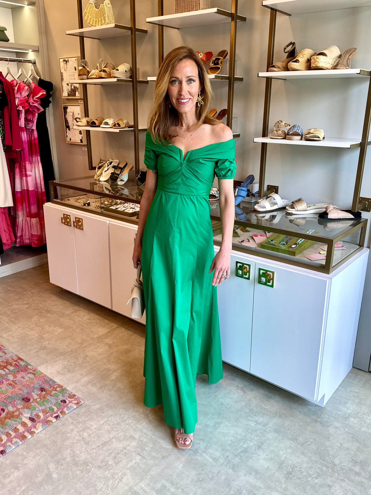 Laurie Dress in Signature Green