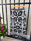 Floral Arabesque Knit Skirt in Cream *FINAL SALE*