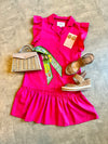 The Hillary Dress in Hot Pink