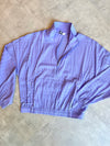 Get Moving Textured Half Zip Jacket in Amethyst