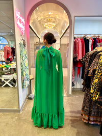 Lanelle Cape Dress in Light Emerald