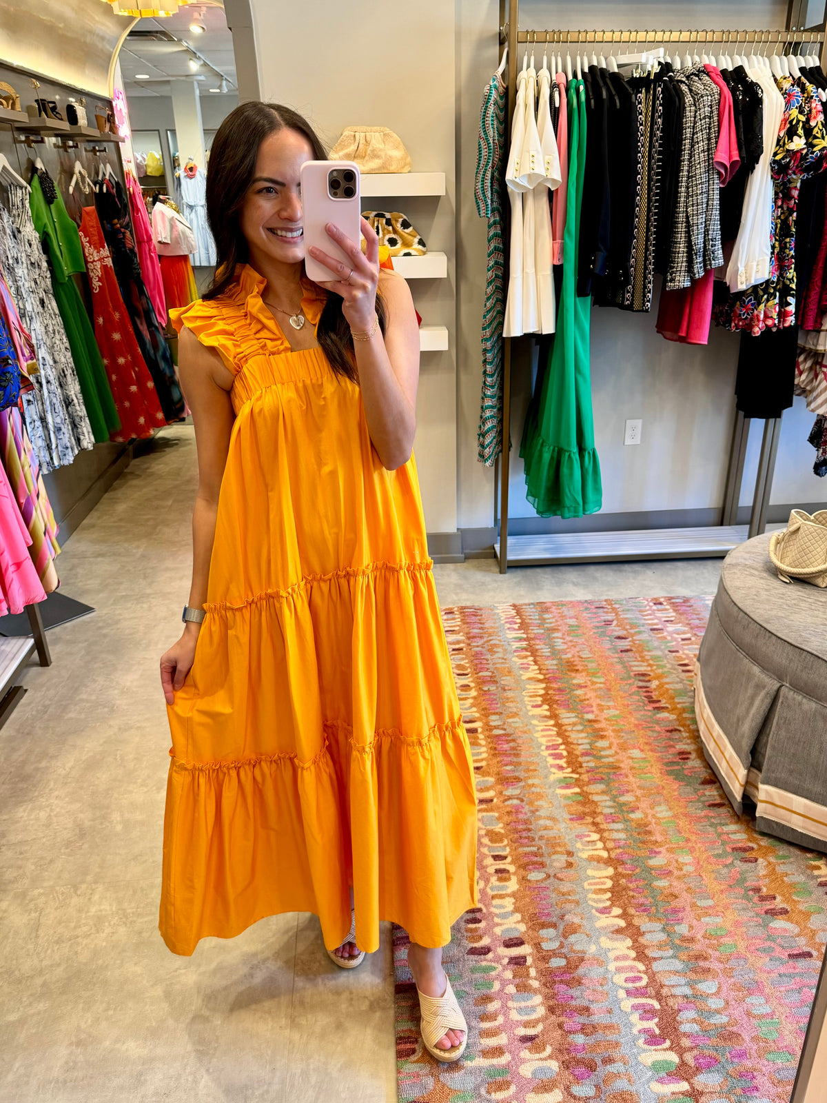 Inwood Dress in Mango