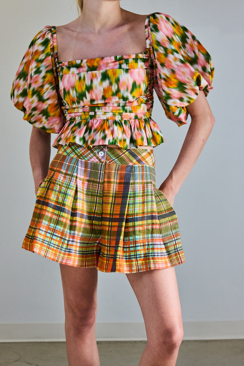 JF2111-hope-fro-flowers-flared-shorts-in-spring-plaid-1