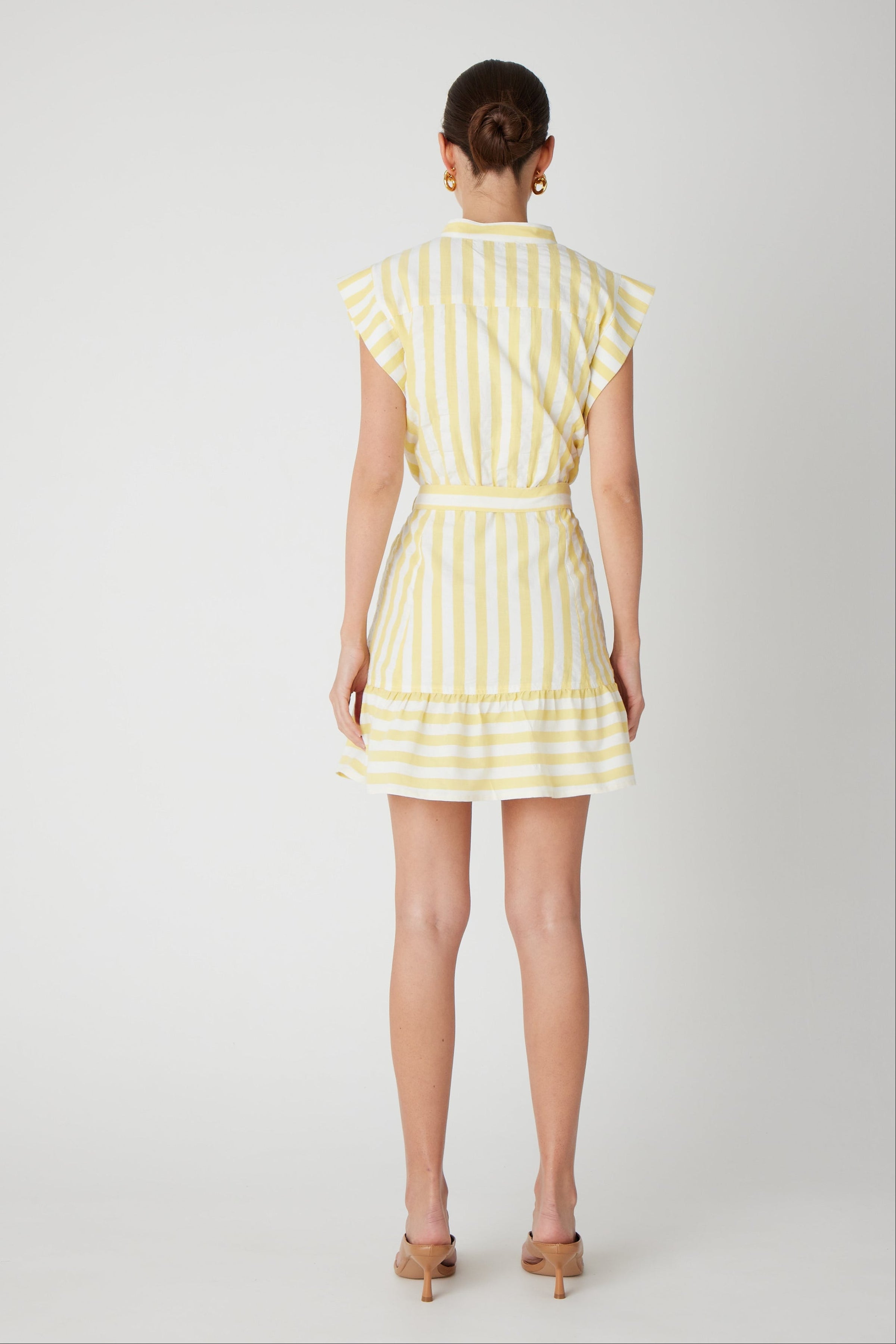 JS71-lavina-dress-in-yellow-white-stripe-1
