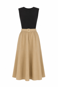 JS71-wyatt-dress-in-black-khaki-1