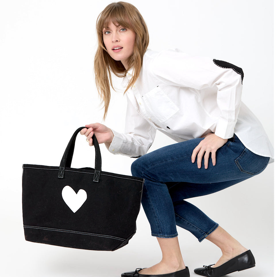 Kerri Rosenthal Imperfect Heart Tote in Black – Poppy's of Atlanta