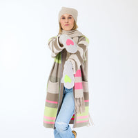 Shawl Collar Duster in Multi