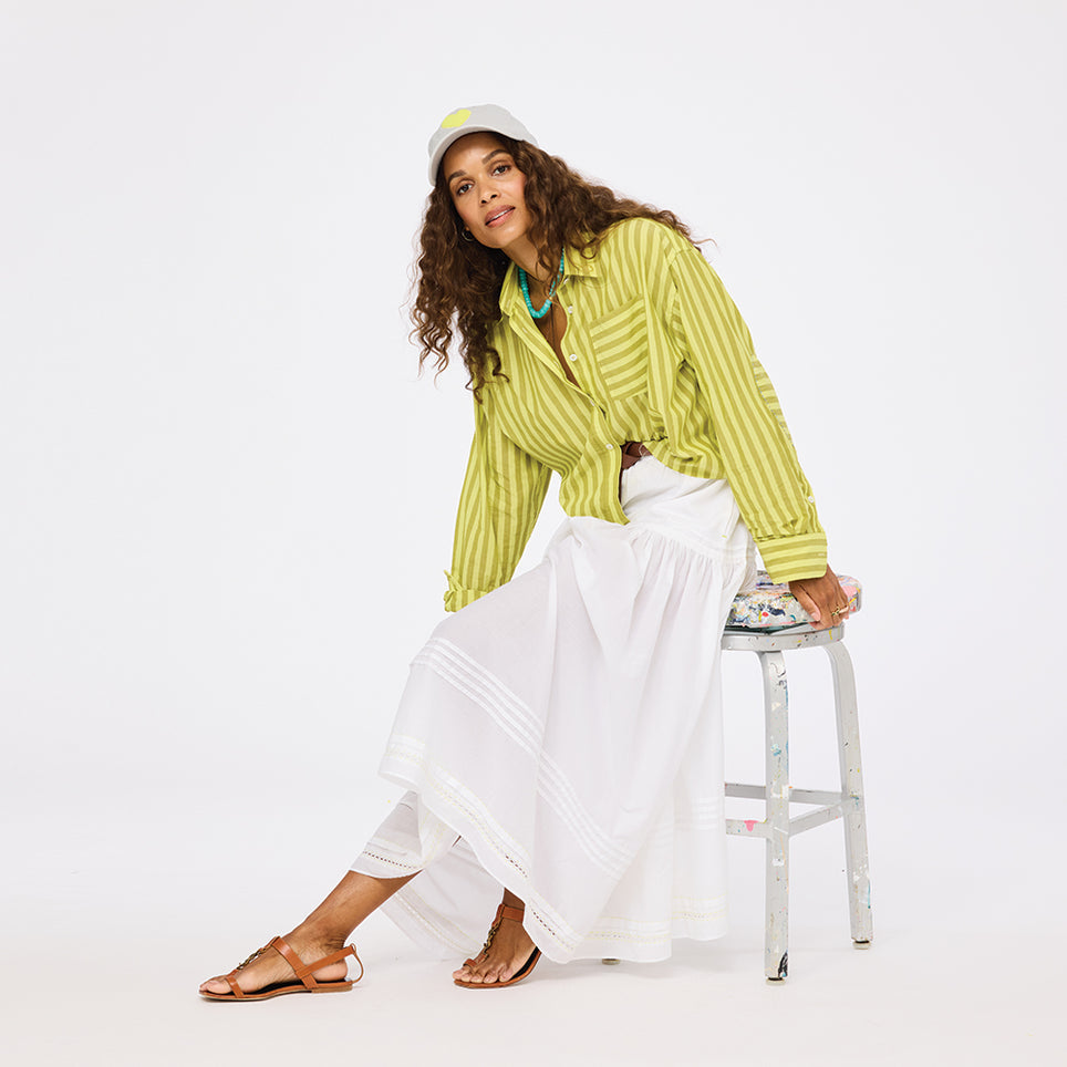 KR262-2233-kerri-rosenthal-tia-faded-stripe-shirt-in-cactus-dark-citron-1