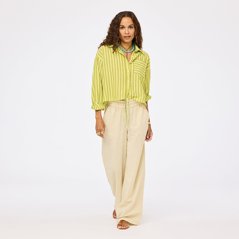 KR262-2233-kerri-rosenthal-tia-faded-stripe-shirt-in-cactus-dark-citron-1