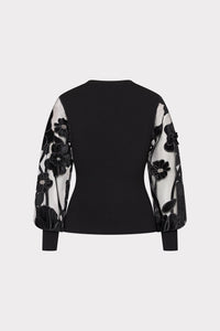 KRT717-milly-rosita-sheer-sleeve-creneck-sweater-in-black-4