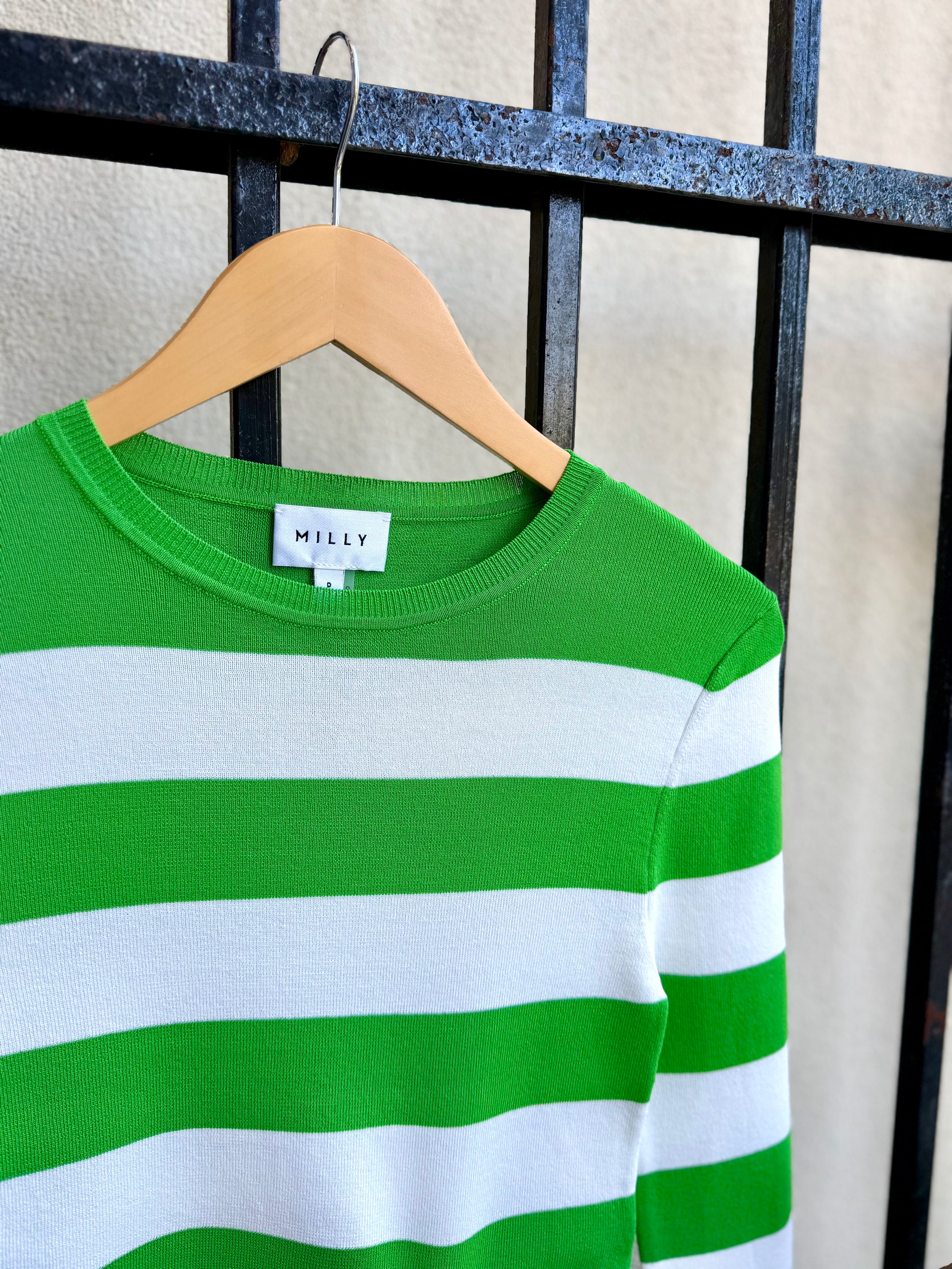 KUT746-milly-gia-stripe-waist-tie-knit-pullover-in-green-white-1