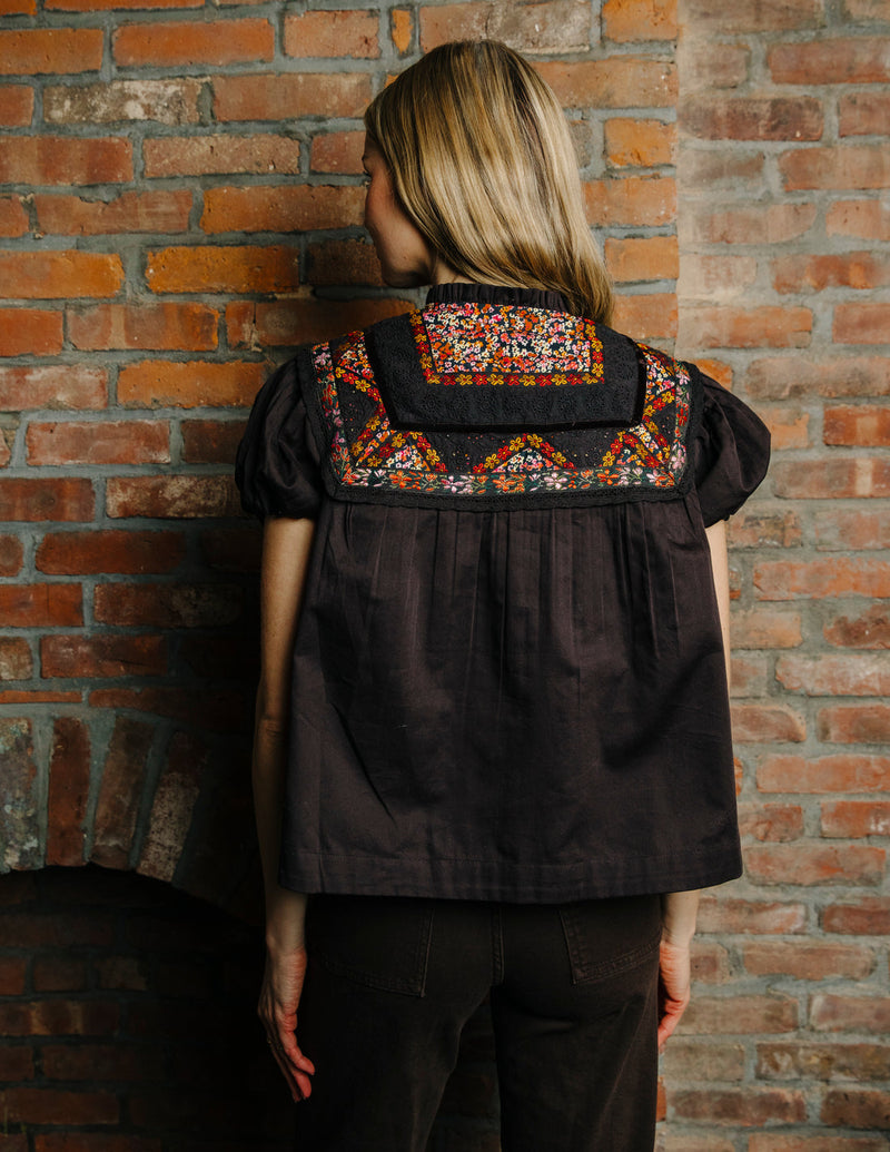 L2508-3297-love-the-label-molly-top-embroidered-yoke-puff-sleeve-black-1